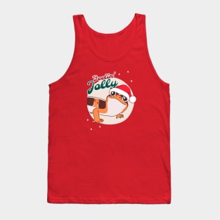 African Fat Tailed Gecko, Christmas Edition! Feelin Jolly! Green BG Tank Top